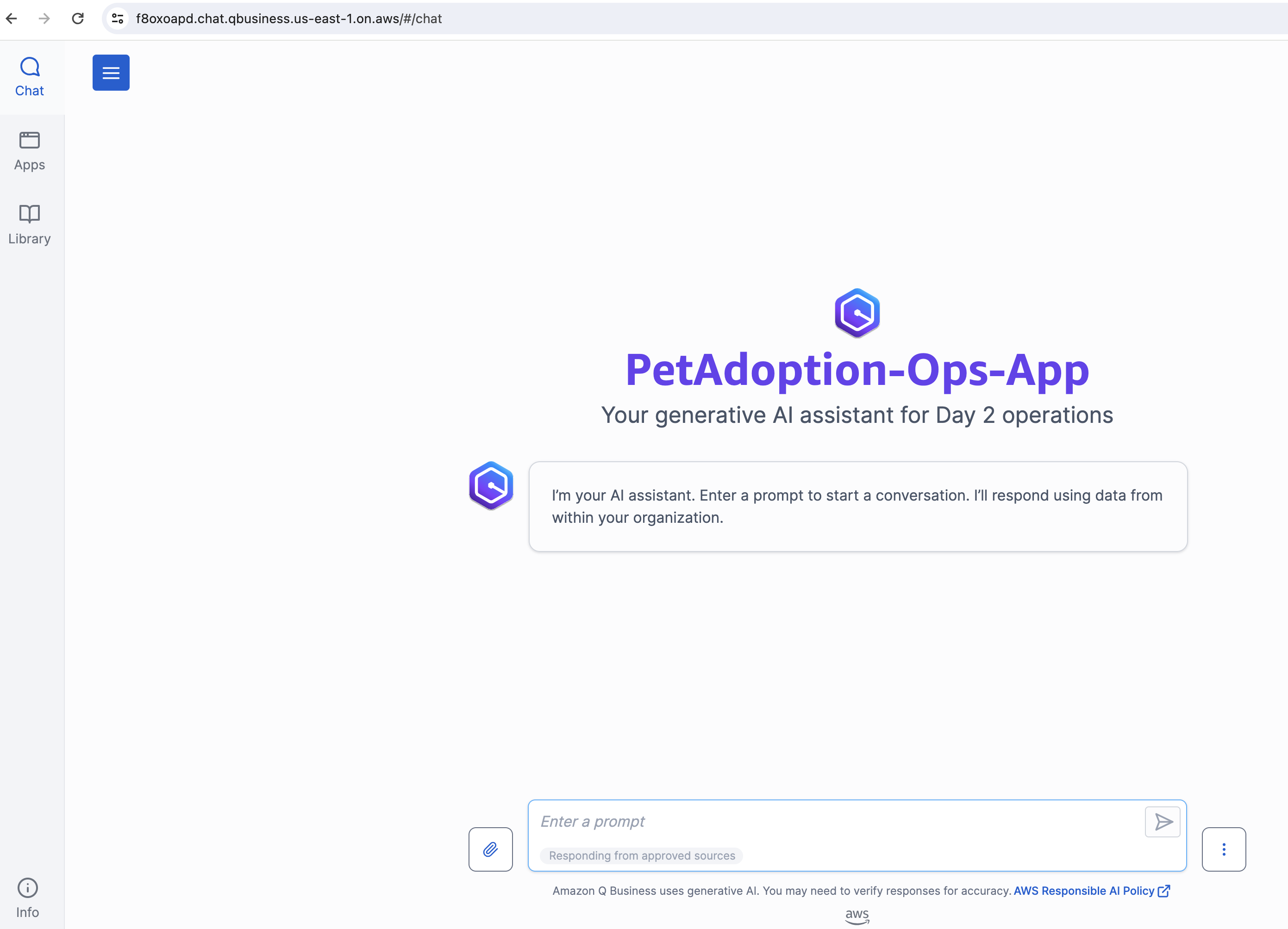 Interacting with Q application
